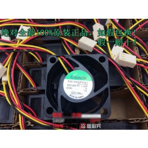 SUNON KD1204PKB1 F.GN AF.GN 12V 1.0W 3wires Cooling Fan